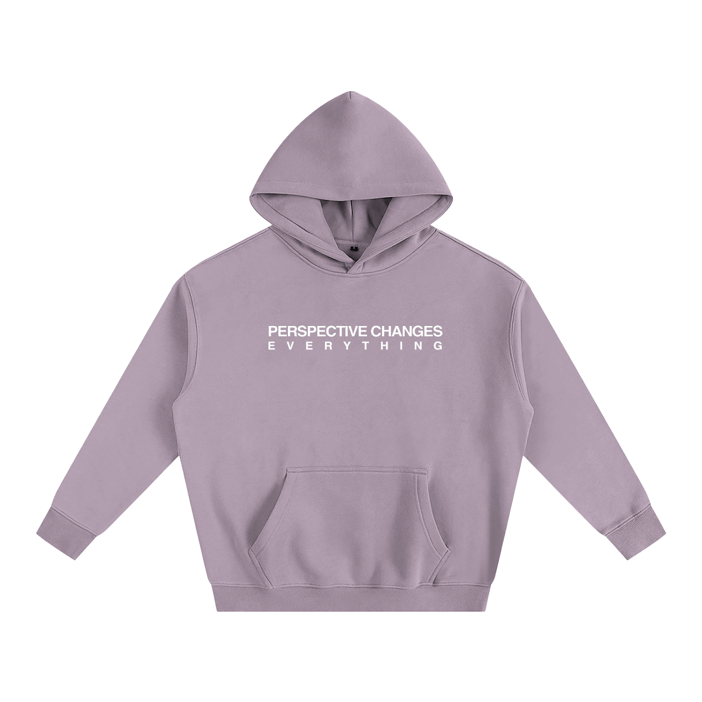 "Perspective Changes Everything" Oversize Fleeced Hoodie
