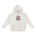 "LOVE NK PEOPLE" Grey Fleeced Hoodie