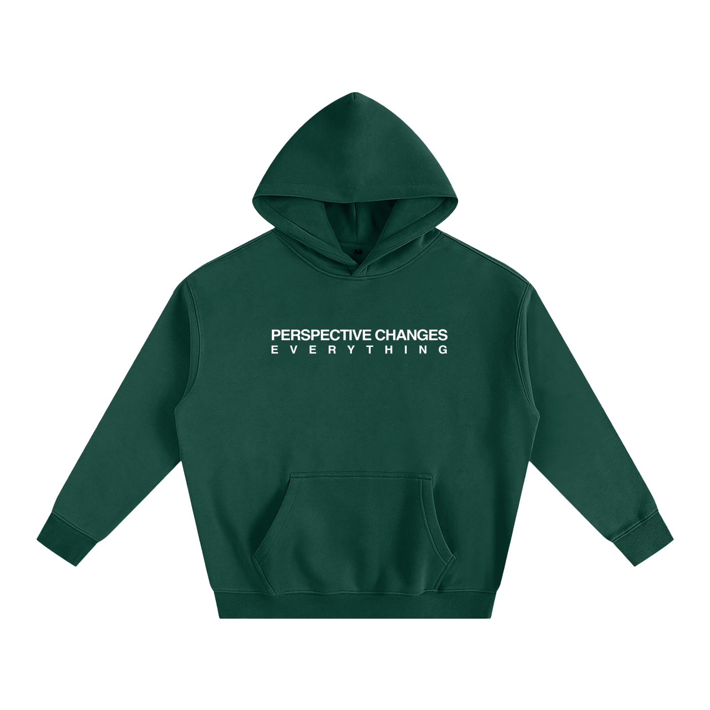 "Perspective Changes Everything" Oversize Fleeced Hoodie