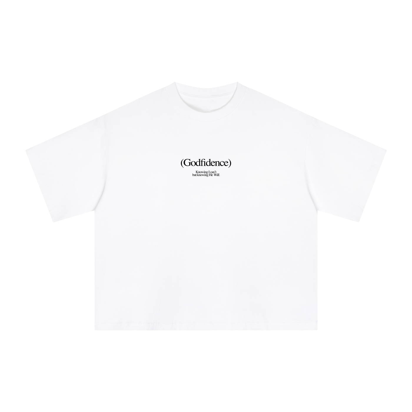 "Godfidence" White Tee