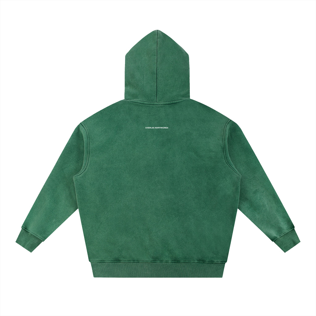 "North Korea" Fleeced Hoodie