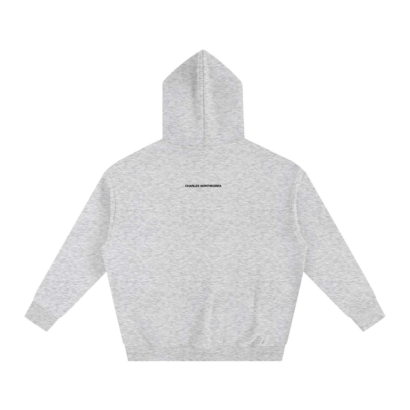 "LOVE NK PEOPLE" Grey Fleeced Hoodie
