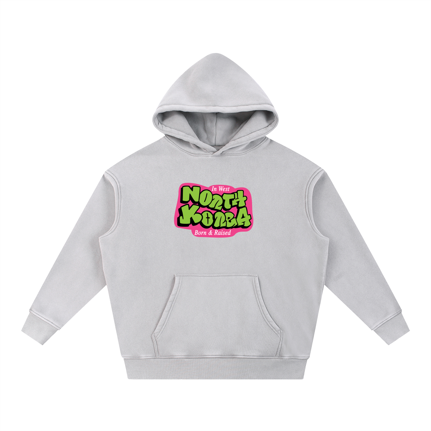 "North Korea" Fleeced Hoodie