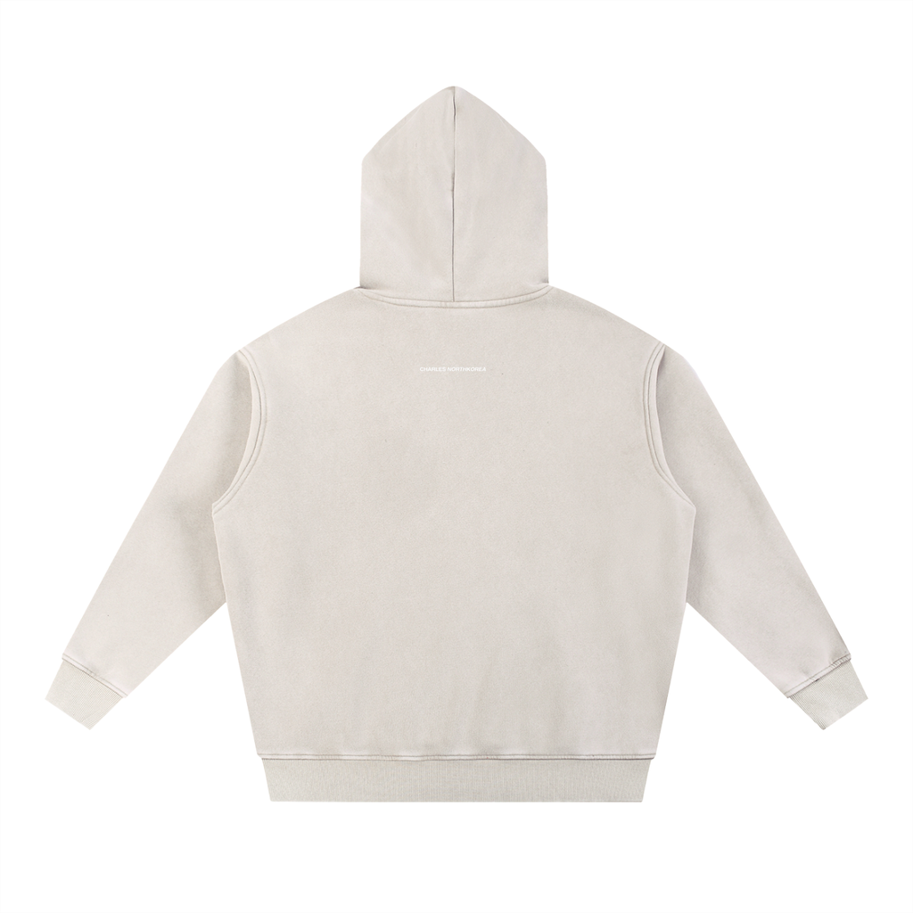"North Korea" Fleeced Hoodie