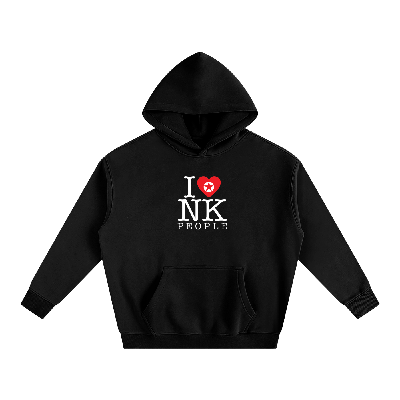 "I LOVE NK PEOPLE" Fleeced Hoodie