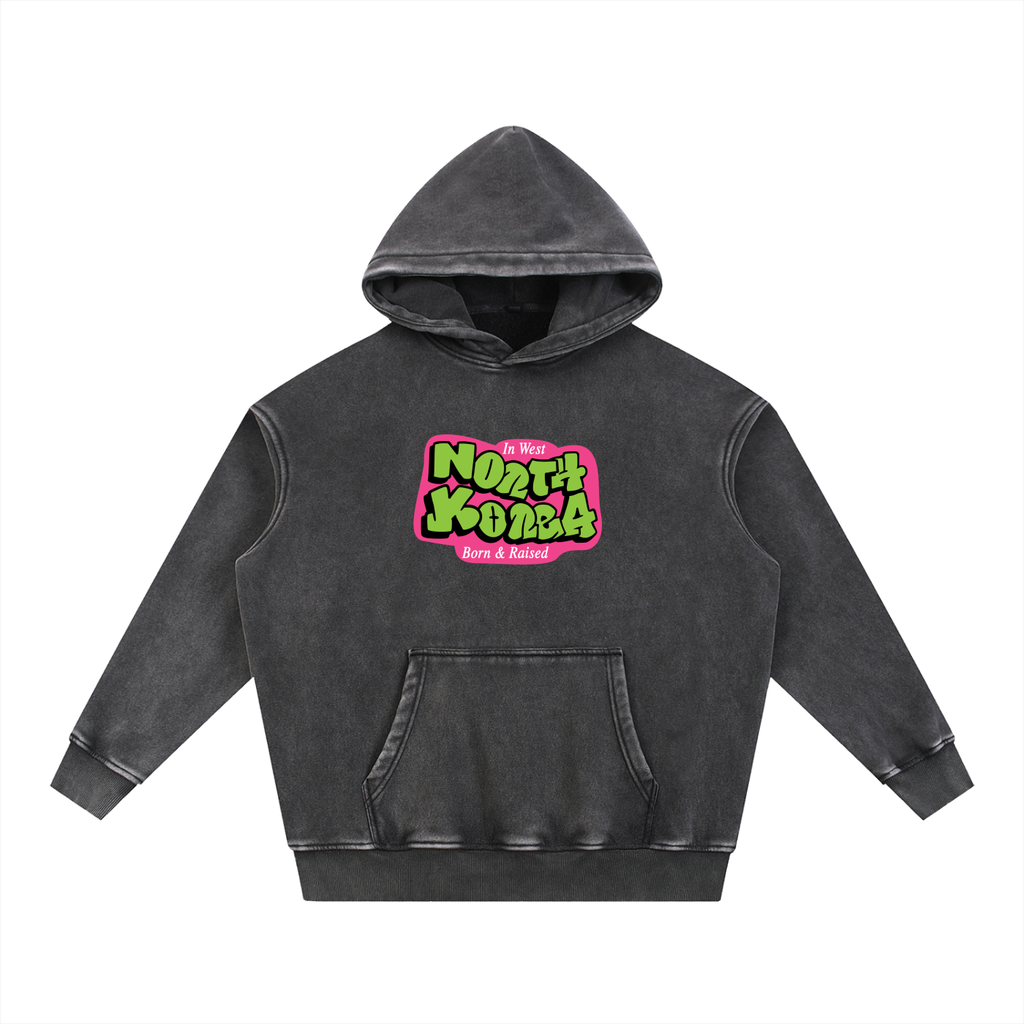 "North Korea" Fleeced Hoodie