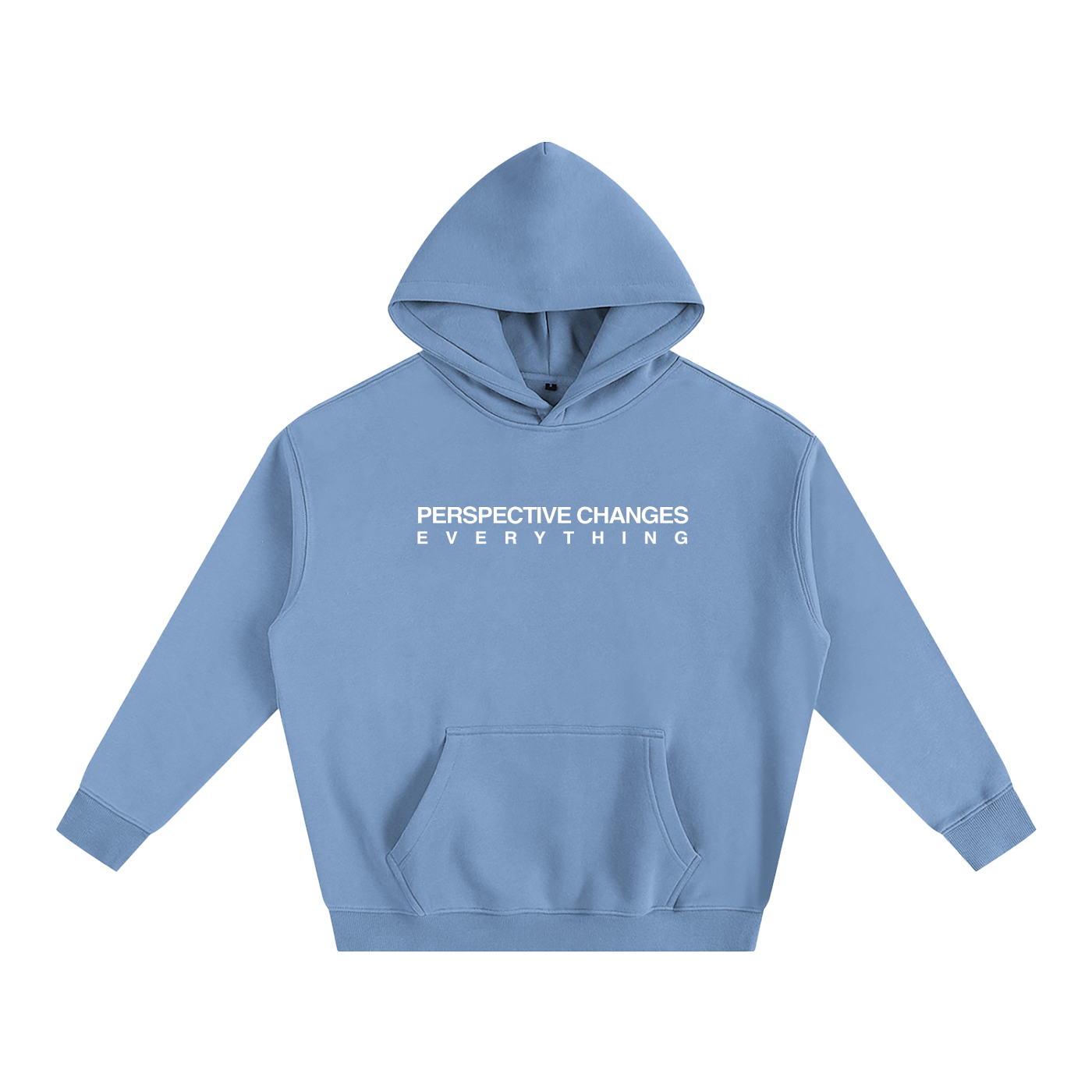"Perspective Changes Everything" Oversize Fleeced Hoodie