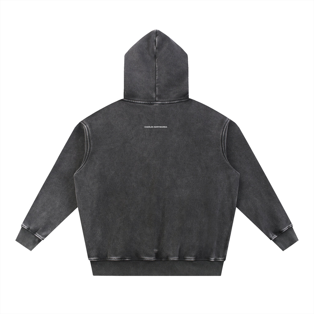"North Korea" Fleeced Hoodie