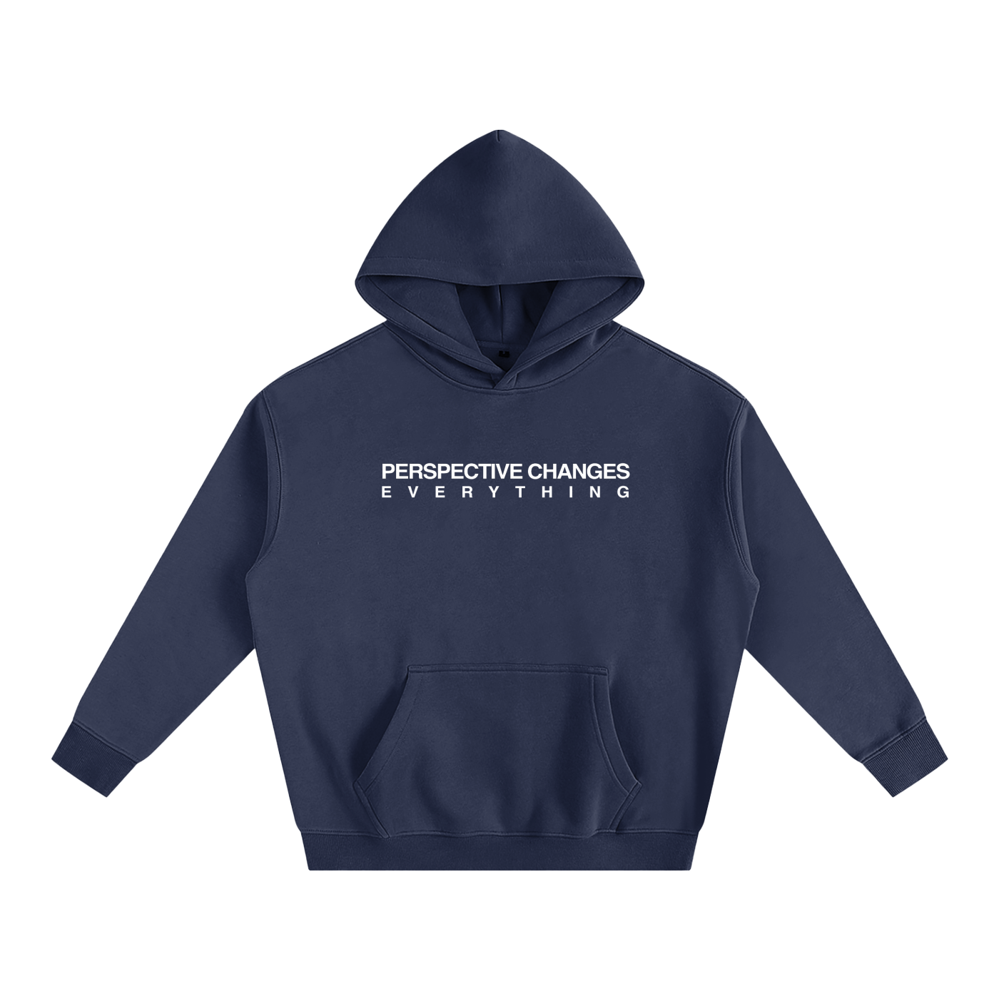 "Perspective Changes Everything" Oversize Fleeced Hoodie