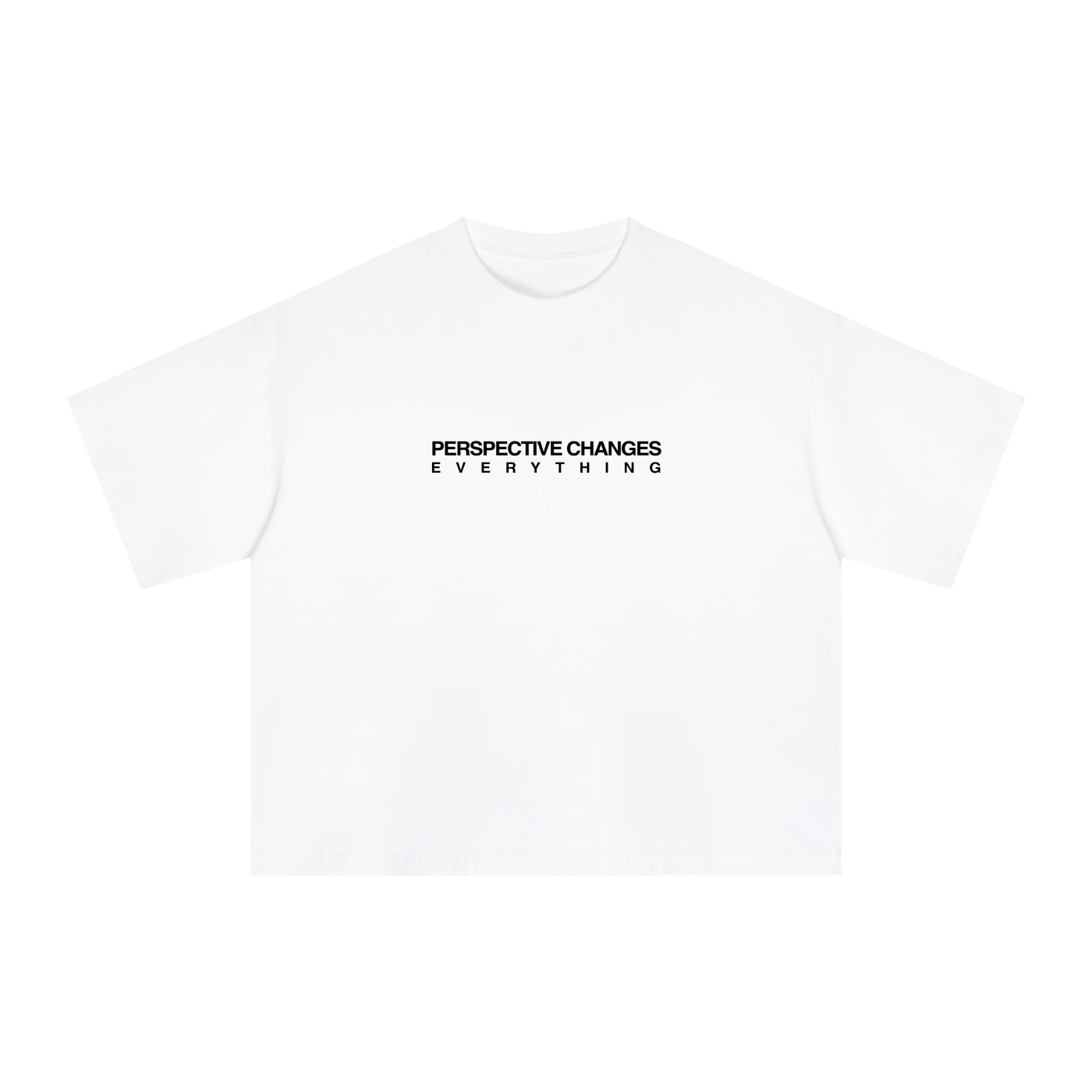 "Perspective Changes Everything" White Tee