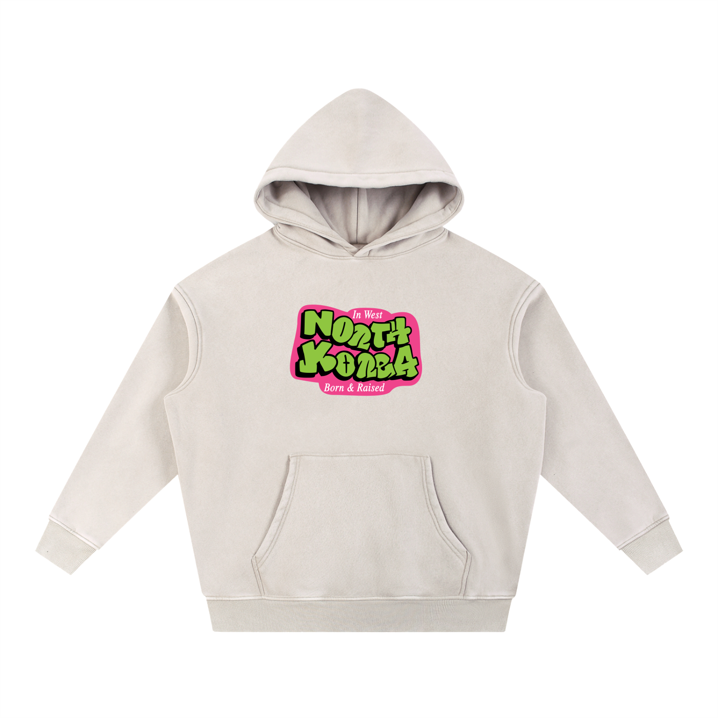 "North Korea" Fleeced Hoodie