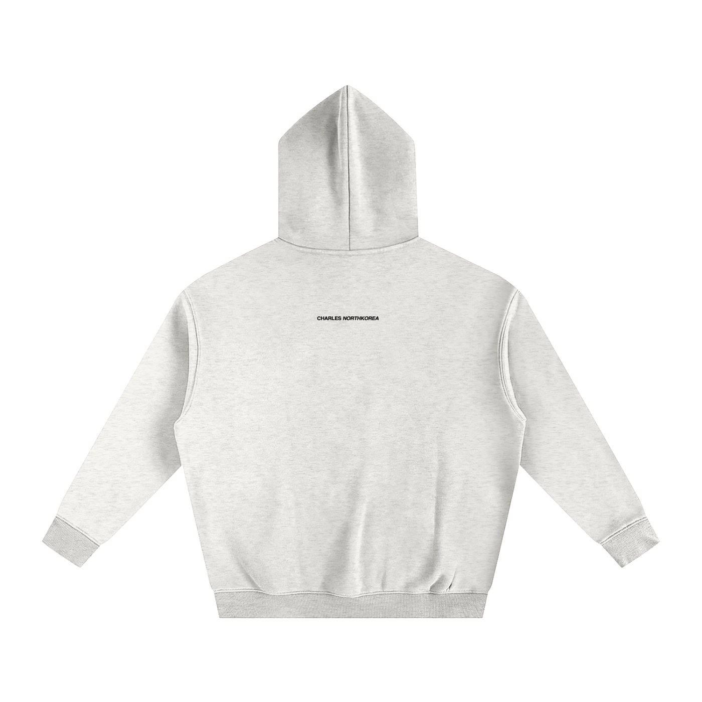 "LOVE NK PEOPLE" Grey Fleeced Hoodie